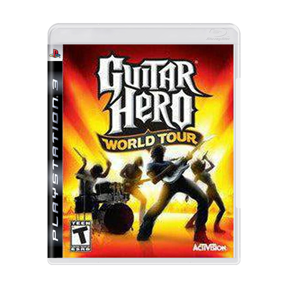 Jogo Guitar Hero World Tour (Band Kit Completo) - PS3 - MeuGameUsado