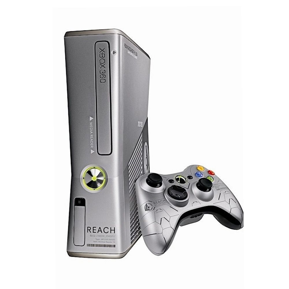 Console Xbox 360 Slim 250GB Branco - Microsoft - MeuGameUsado