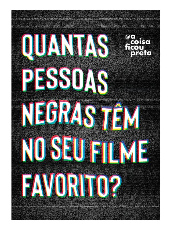 Stickers - A coisa ficou preta - A coisa ficou preta - Arte negra urbana
