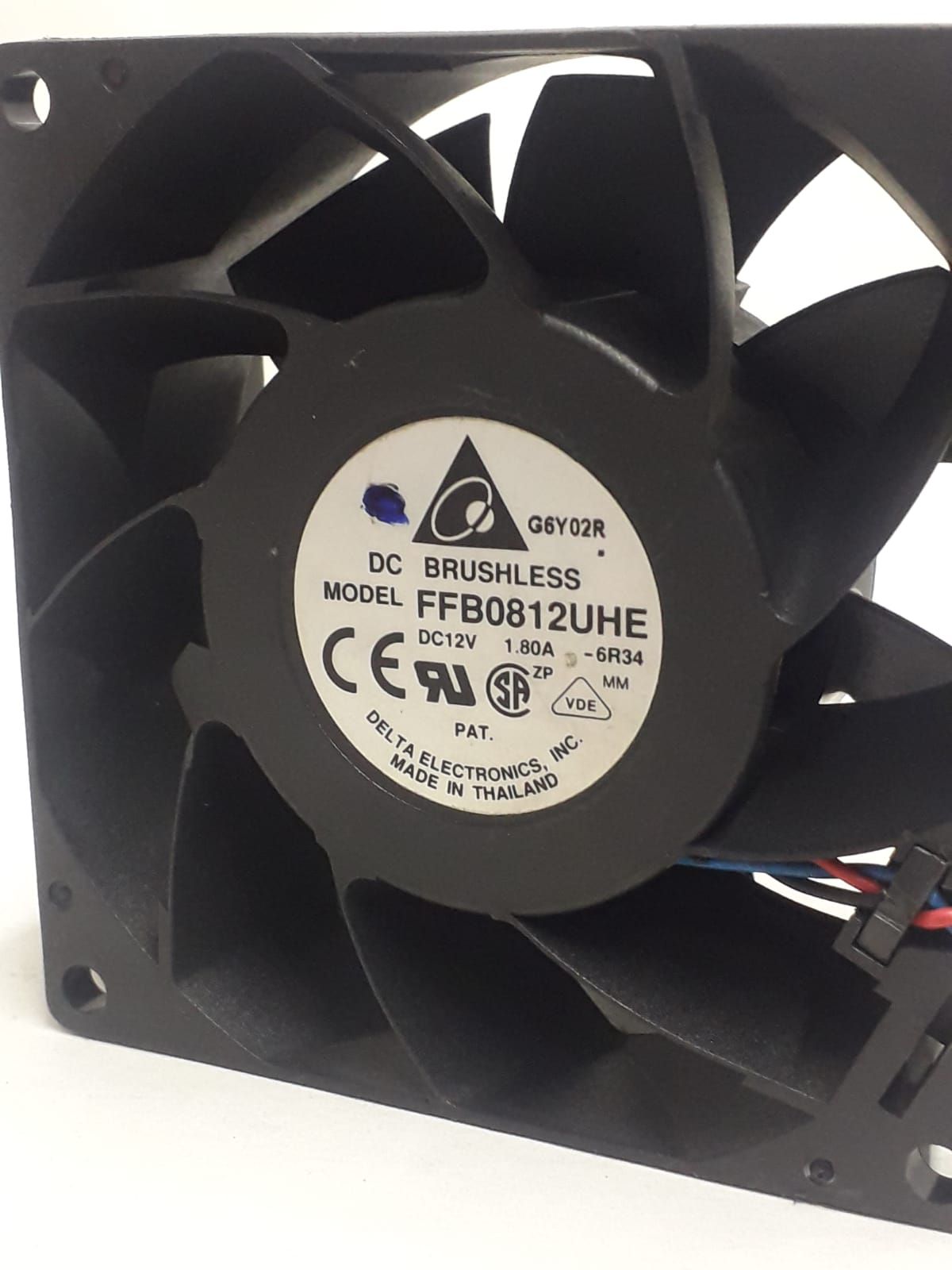 80mm SYSTEM GEHÄUSE LÜFTER FUN DELTA EFB0812EHF 80X80X32 FSC A3C40039720F #O181