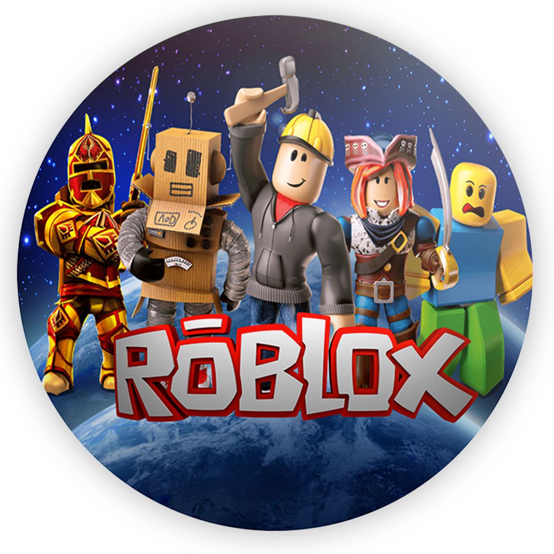 PAINEL ROBLOX REDONDO EM TECIDO SUBLIMADO MEDIDA 1,50. - Yool