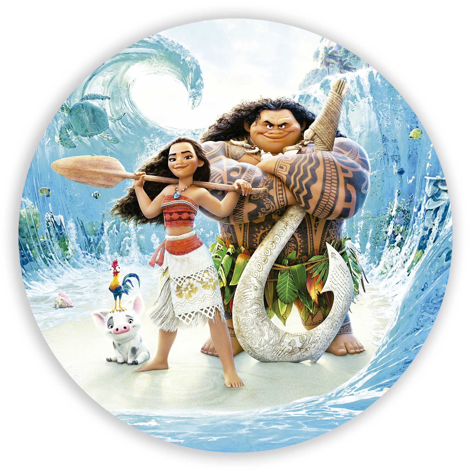 Painel Redondo Tecido Sublimado Moana 1,5 De Diam