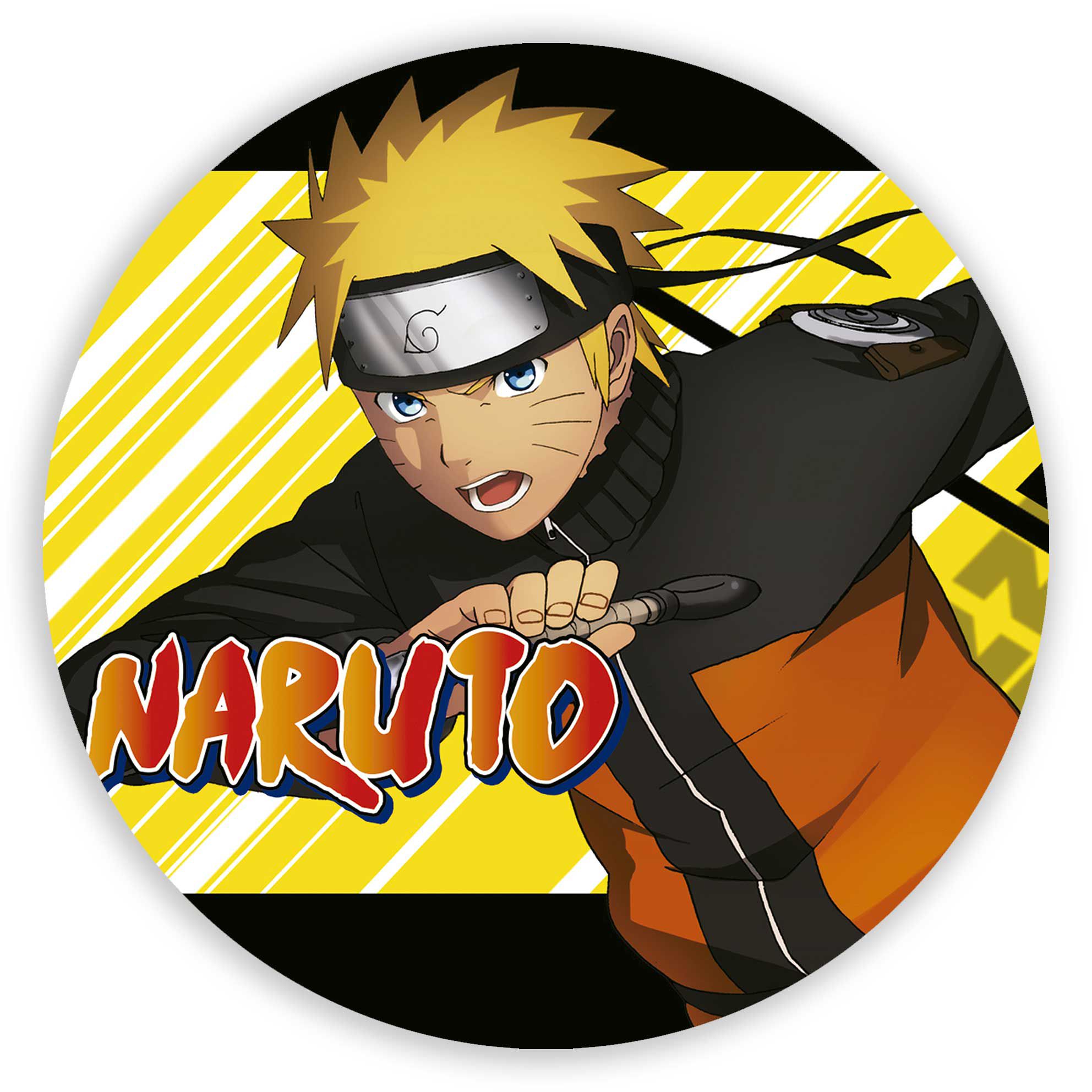 Painel Redondo Tecido Sublimado 3D Naruto Kakashi Hatake FRD-4466