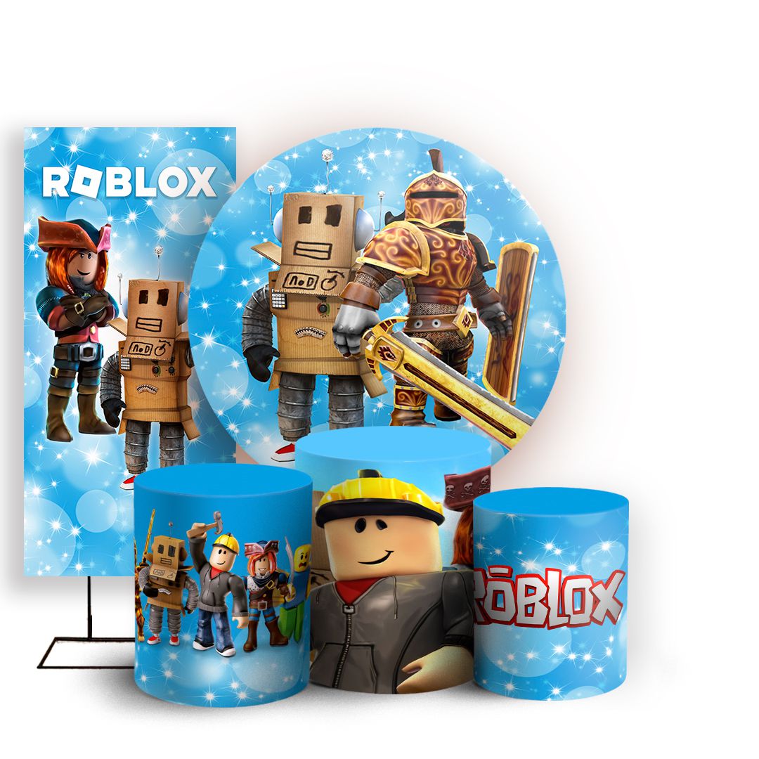 Painel Redondo - Roblox - Sublimado 3D - Sublitex, painéis sublimados