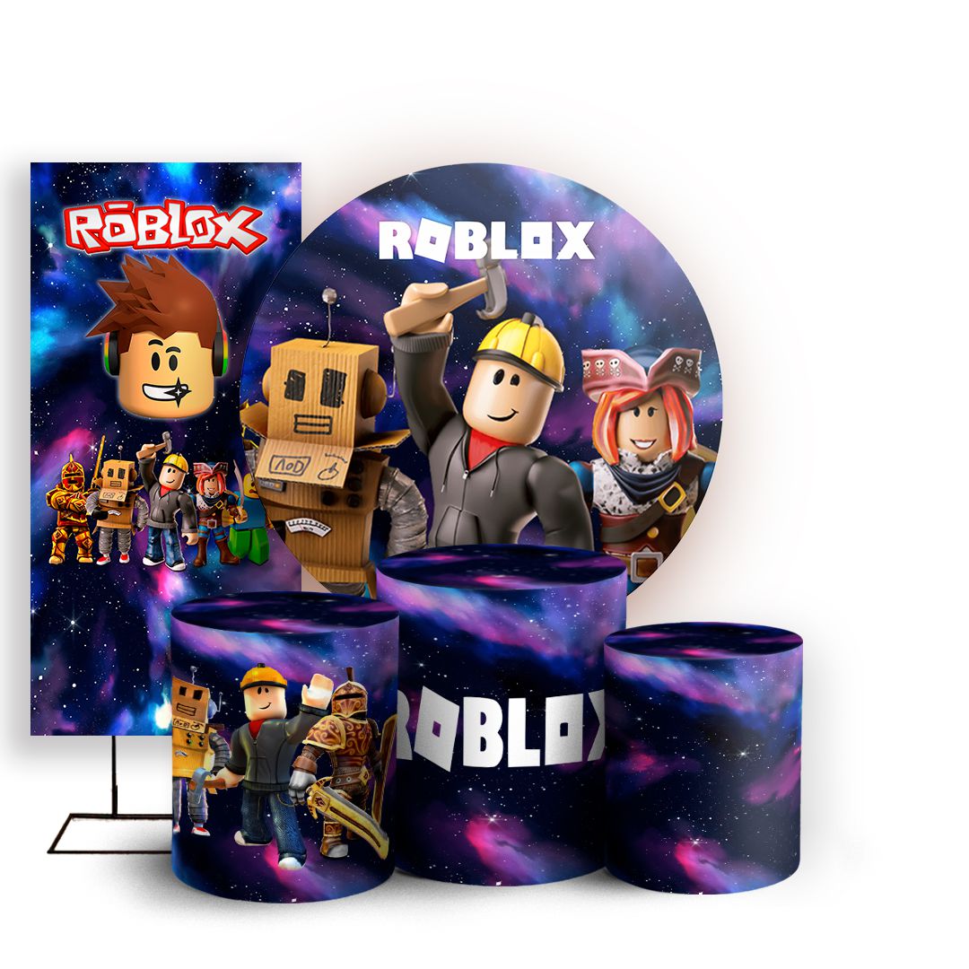 KIT Redondo e Trio - Roblox - Sublimado 3D - Sublitex, painéis