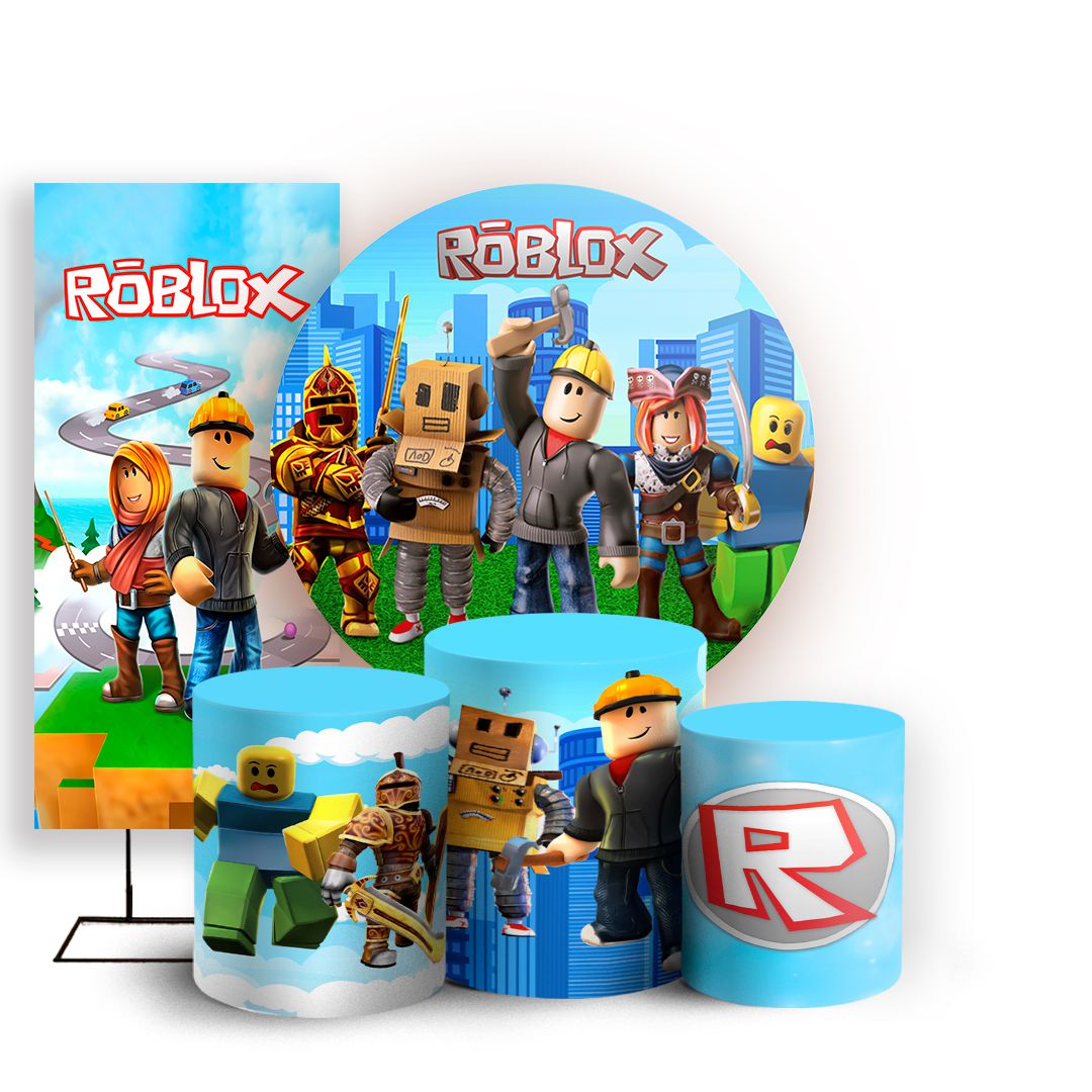 Painel Redondo - Roblox - Sublimado 3D - Sublitex, painéis sublimados