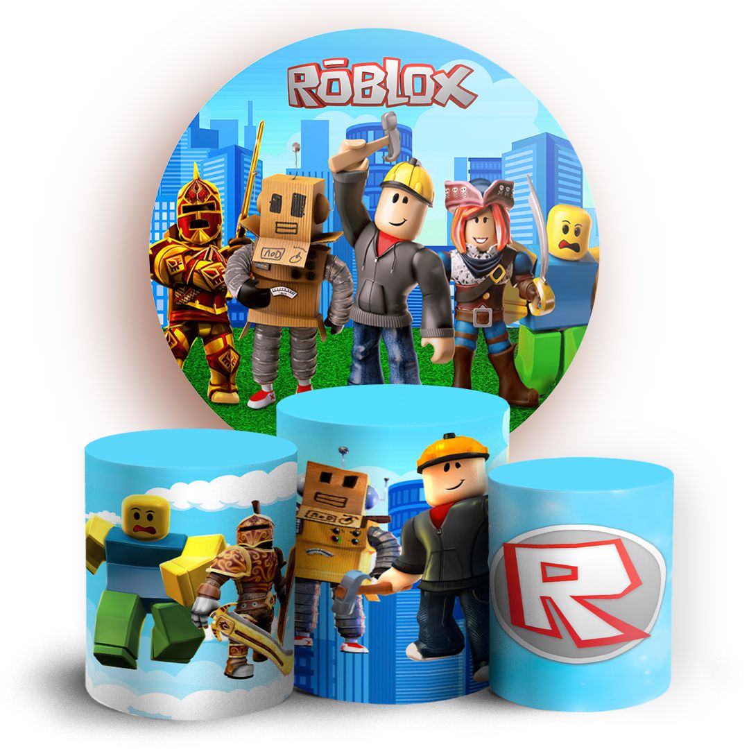 Painel Redondo - Roblox - Sublimado 3D - Sublitex, painéis sublimados