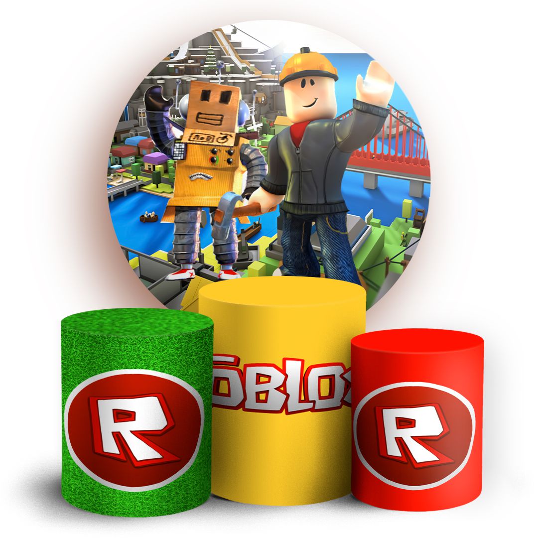 Painel Redondo - Roblox - Sublimado 3D - Sublitex, painéis sublimados