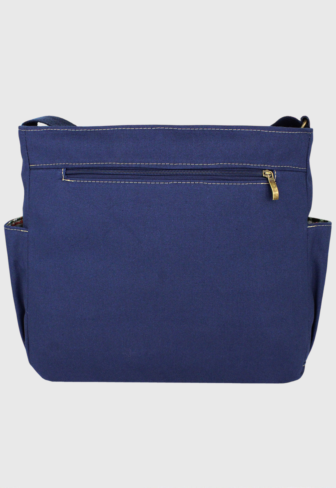 Lenna's Bolsa Tote Bag Tiracolo de Lona Tamanho Grande Azul A023