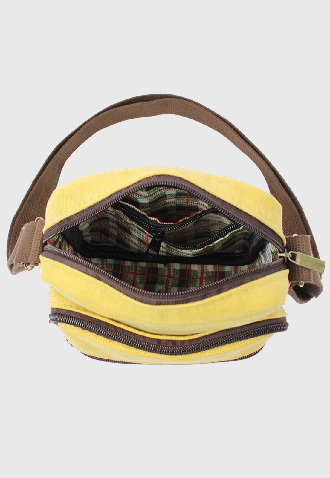 Shoulder Bag Bolsa Transversal Lona Amarela A009 - Lenna's: Pastas