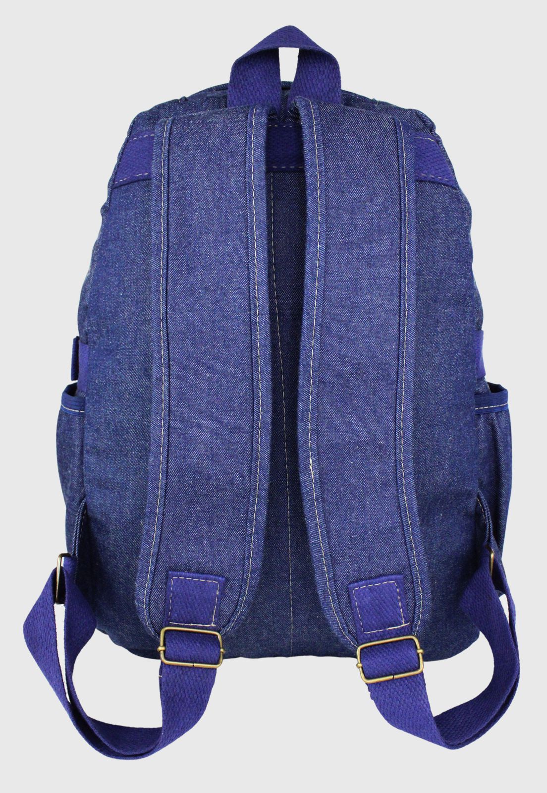Mochila Jeans Escolar Grande Azul Marinho L083 - Lenna's: Pastas