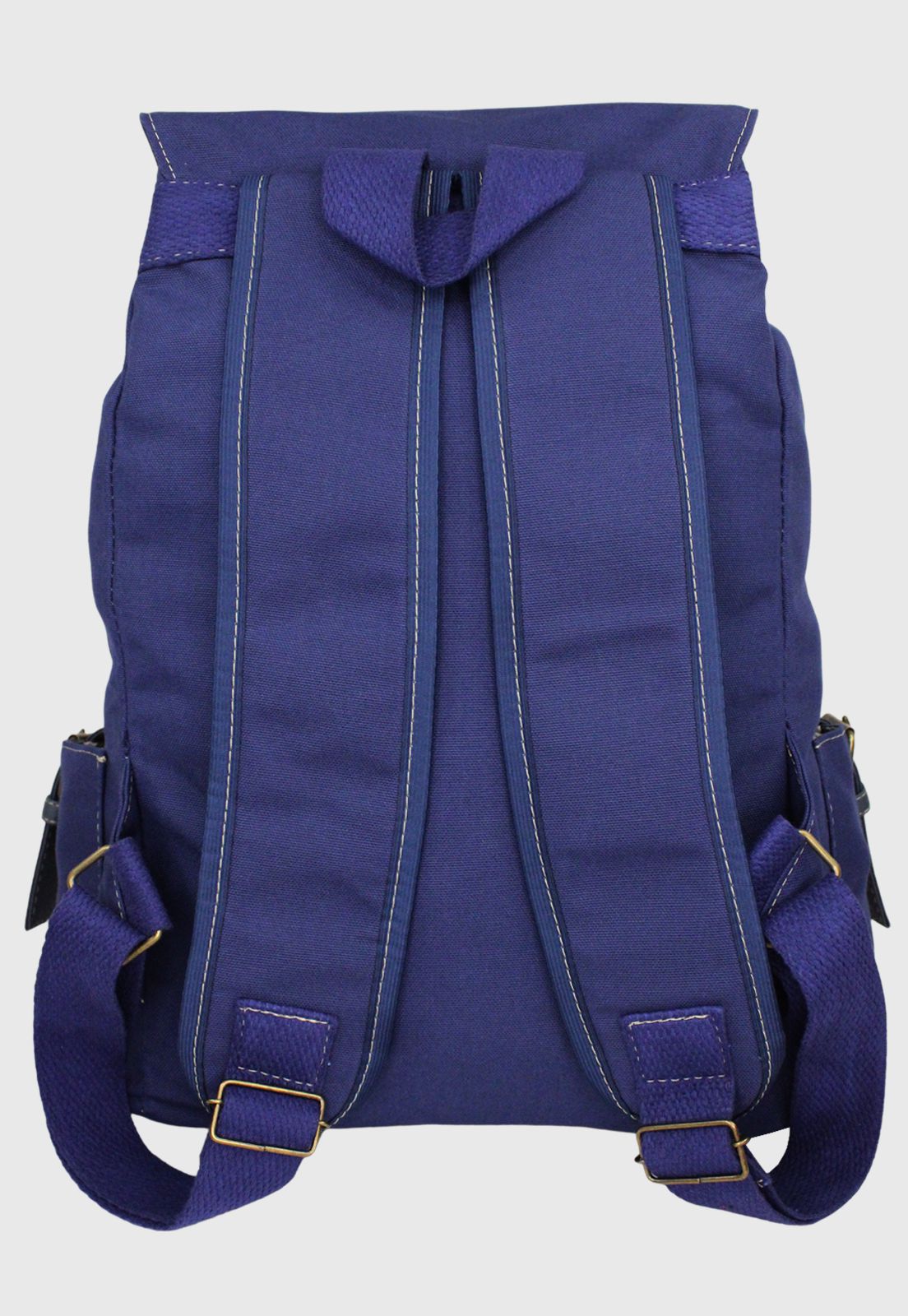 Mochila Vintage Grande Lona Azul L085 - Lenna's: Pastas, Mochilas