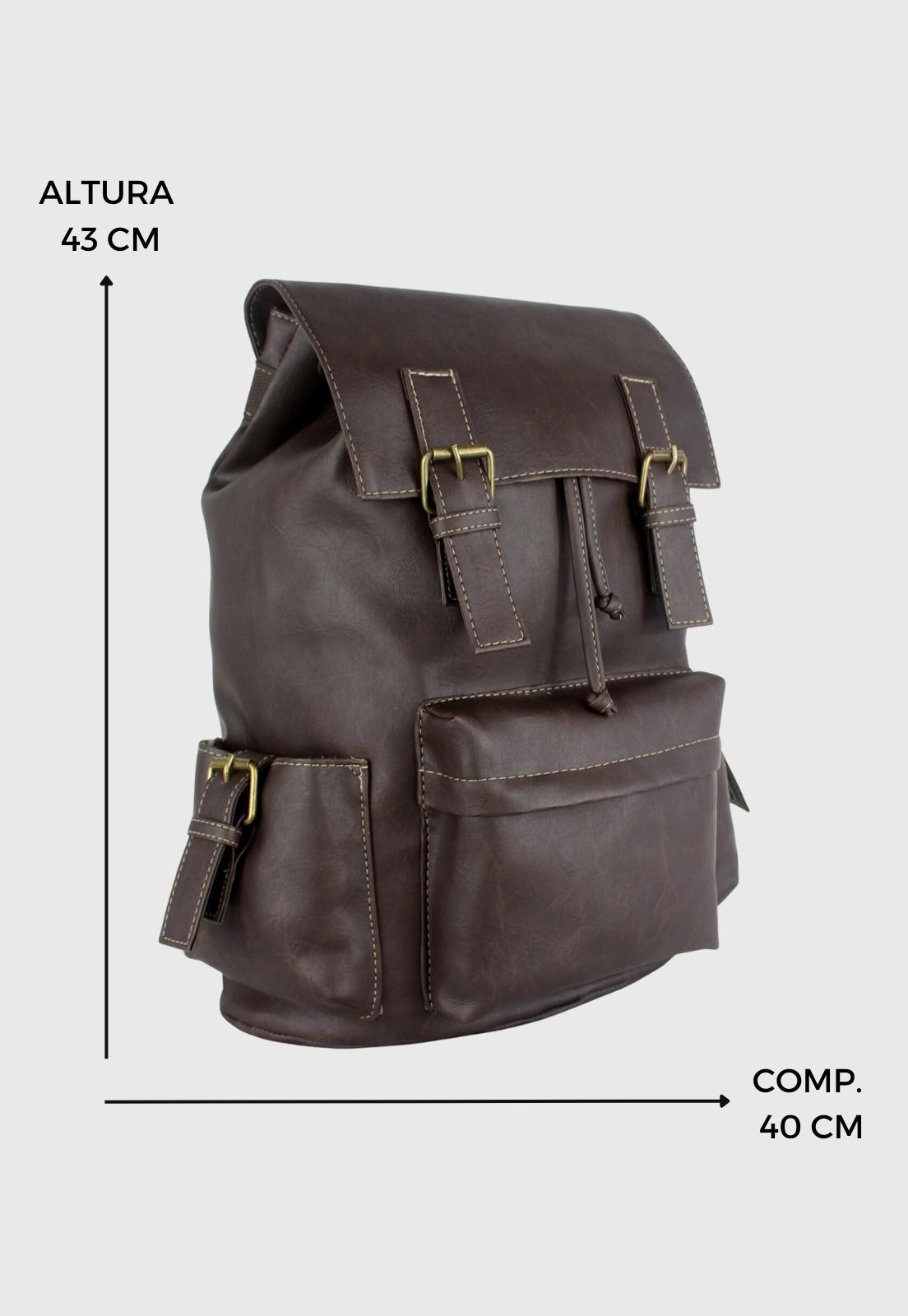 Mochila Executiva Vintage Preta 085 - Lenna's: Pastas, Mochilas