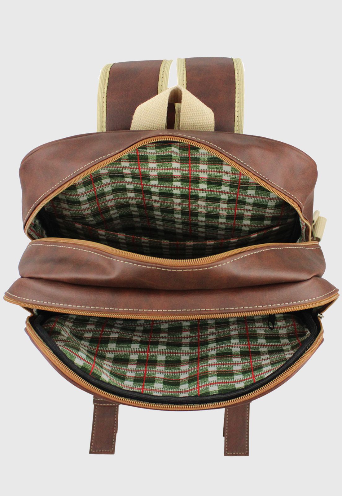 Mochila Executiva Vintage Masculina Feminina Caramelo LE03