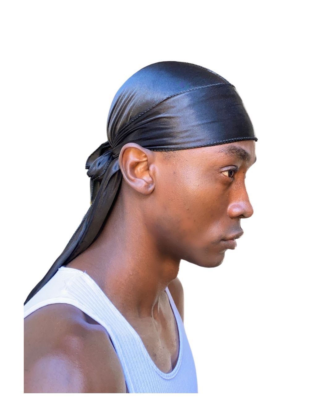 Durag Viscolycra - Preto - MUNDO AFRO PERFECTA