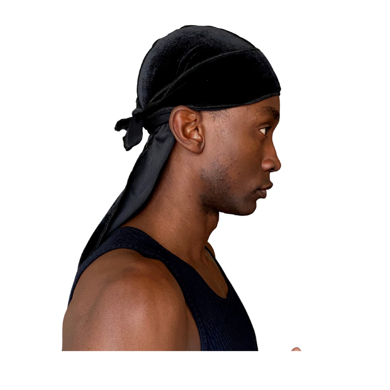 durag preta veludo alta qualidade