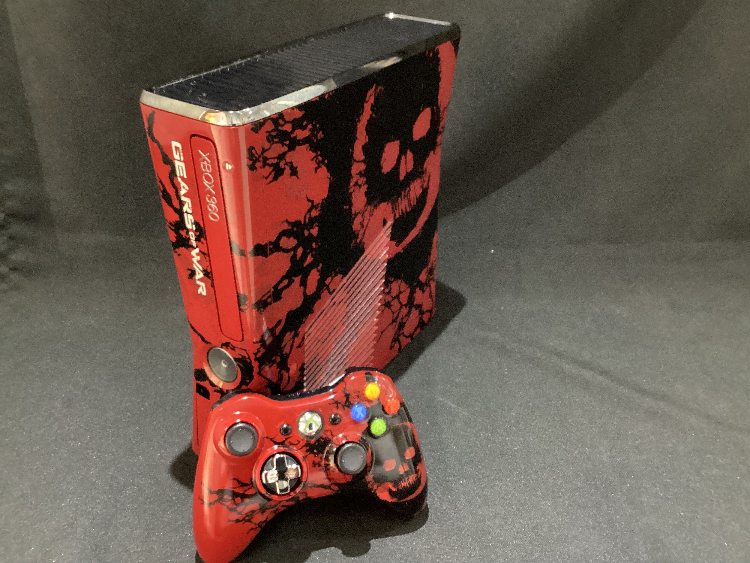 Console Xbox 360 Slim Edição Limitada Gears Of War 3 Completo