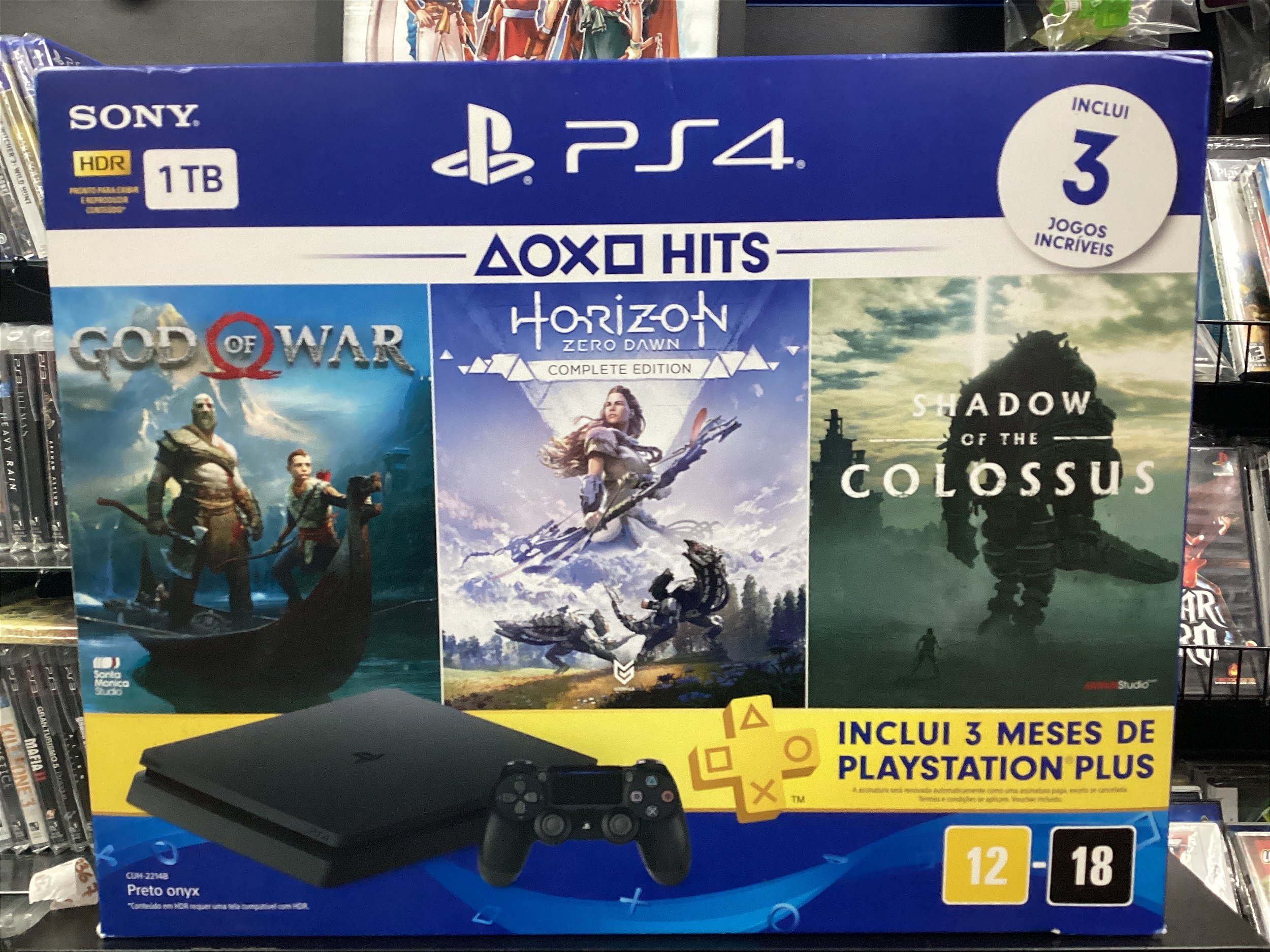 Console Sony Playstation 4 Ps4 Slim com 1TB Mega Pack 3 Jogos Lacrados -  HoT GaMeZ - A Loja que Esquenta sua Diversão!