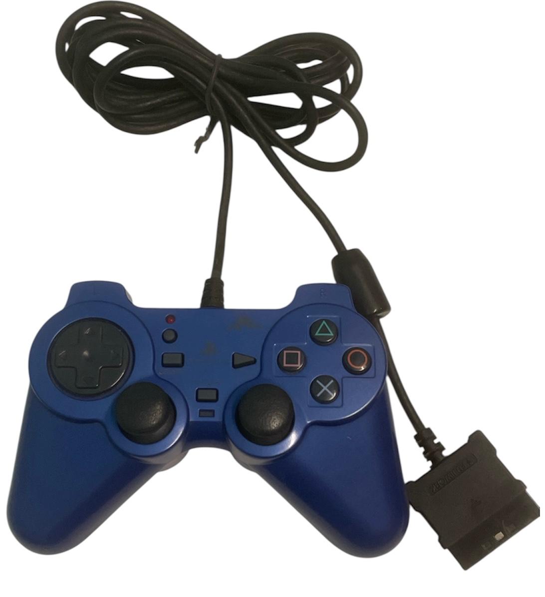 Ps2 Fujiwork Controller Controle PS2 FUJIWORK - Modelo Analog Resya (Azul) - Gameteczone a ...