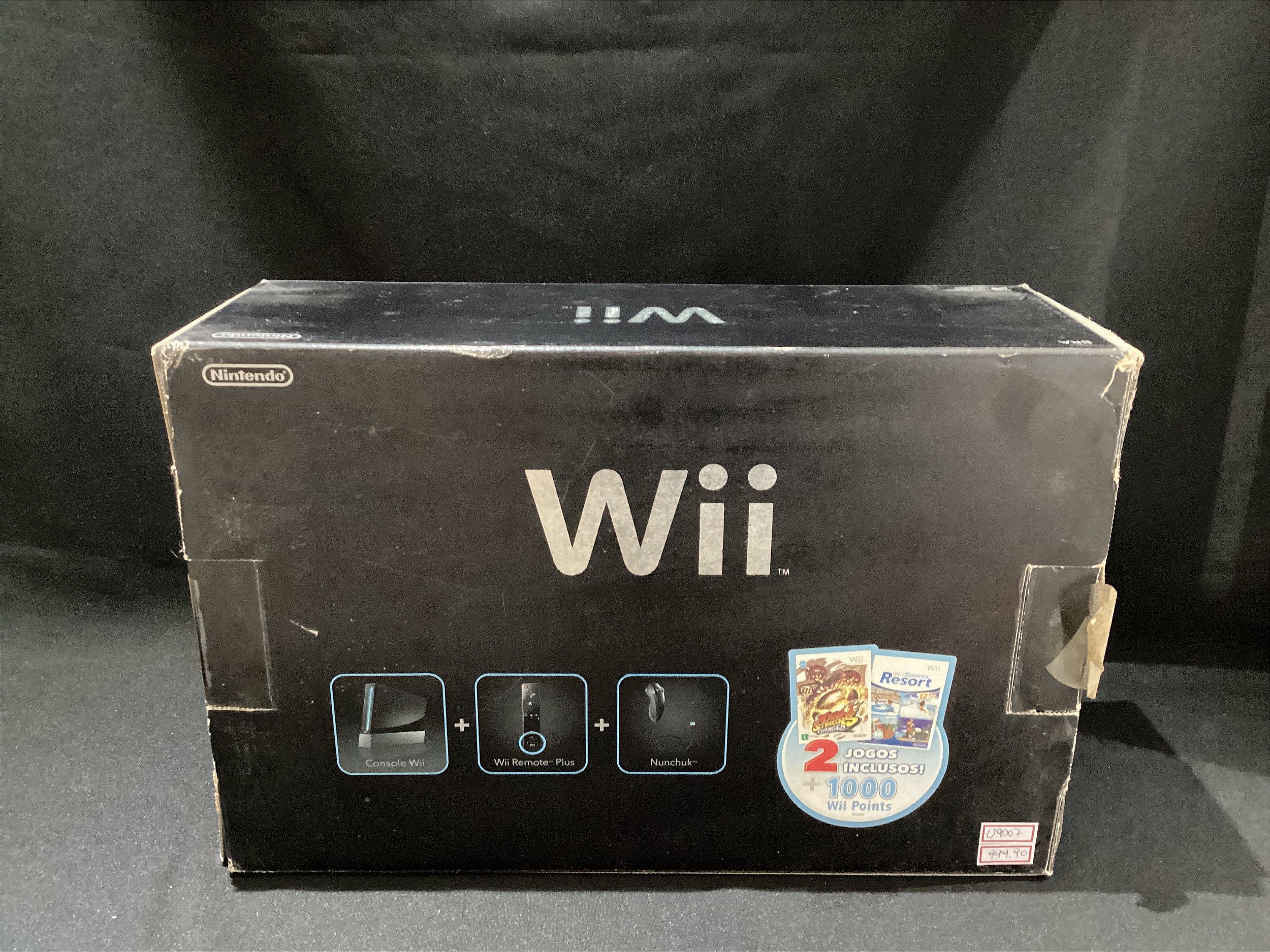 Gameteczone Console Nintendo Wii Preto Desbloqueado Completo