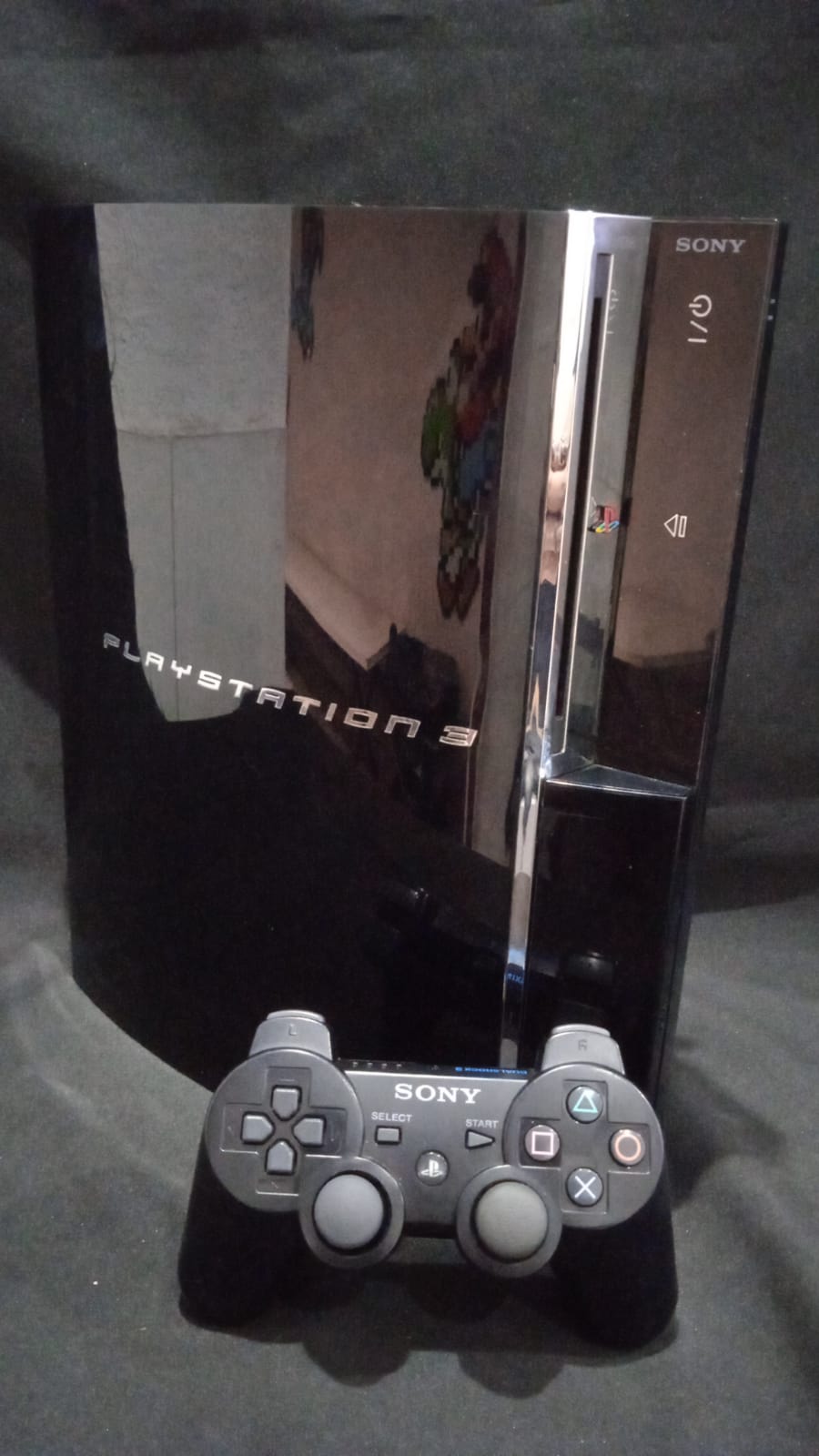 Playstation 3 Ps3 Play Usado Slim Com 40 Jogos + 2 Controles