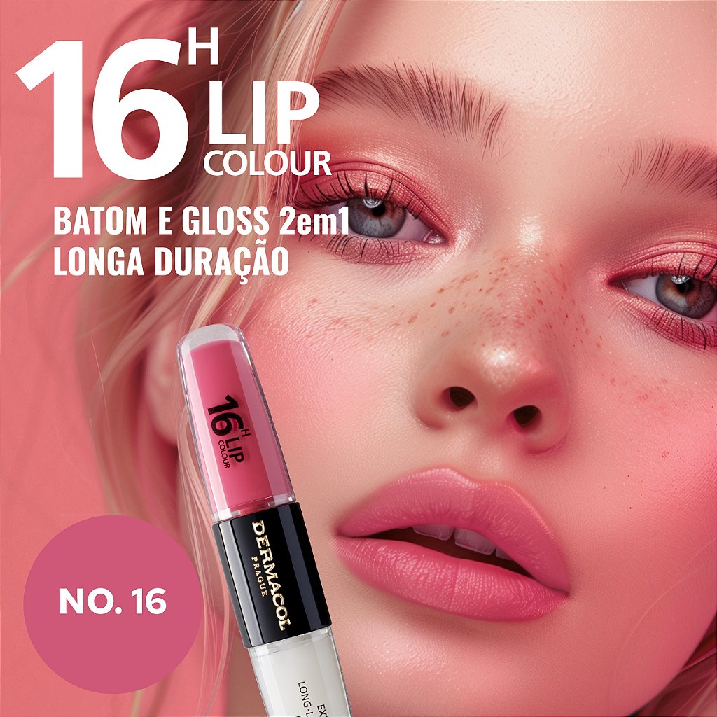 Kit 16H xxx (3 batons/gloss 16H Lip Colour) - Dermacol