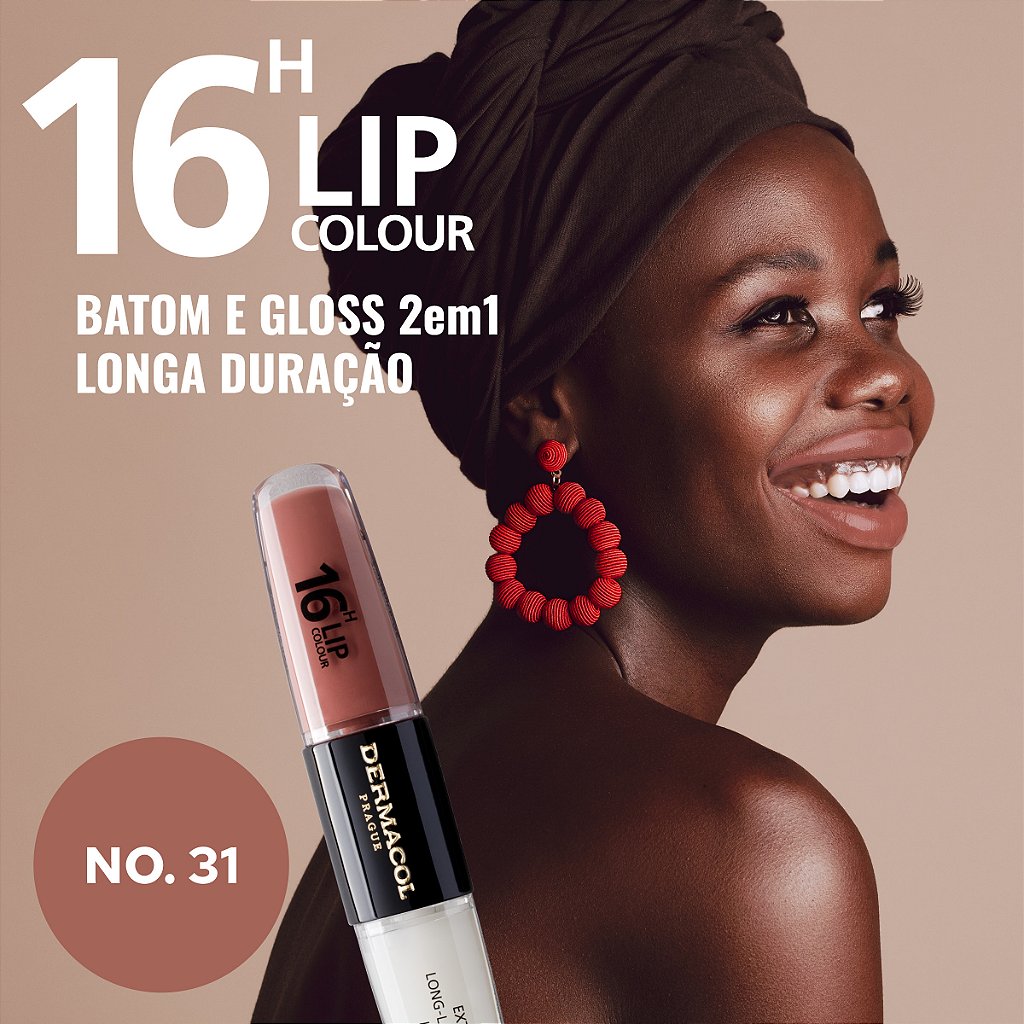 Kit 16H xxx (3 batons/gloss 16H Lip Colour) - Dermacol