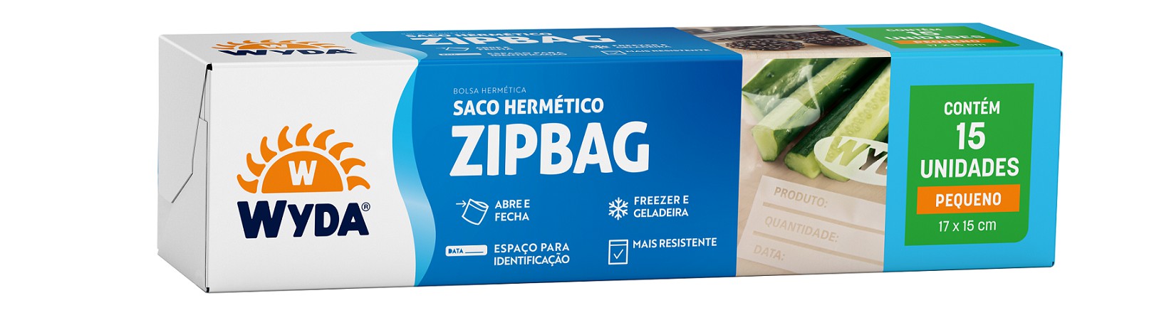 SACO C/ FECHO ZIP PEQUENO - 2 UNIDADES - Wyda Embalagens