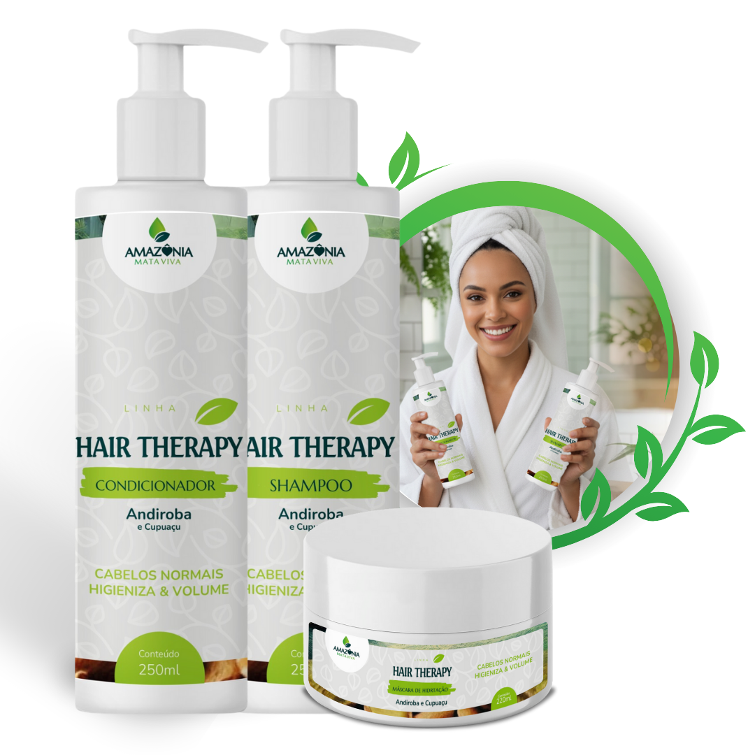 KIT SHAMPOO, CONDICIONADOR E MÁSCARA ANDIROBA | Amazônia Mata Viva