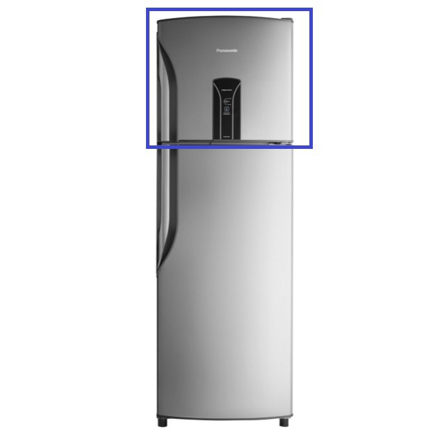 Porta Freezer Refrigerador Panasonic NRBT40 Aço Escovado Loja