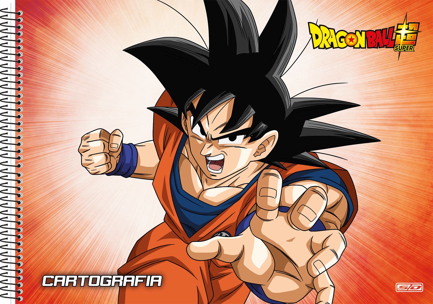 Kit 4 Cadernos Goku Dragon Ball Super Espiral Universitário Cor Colorido