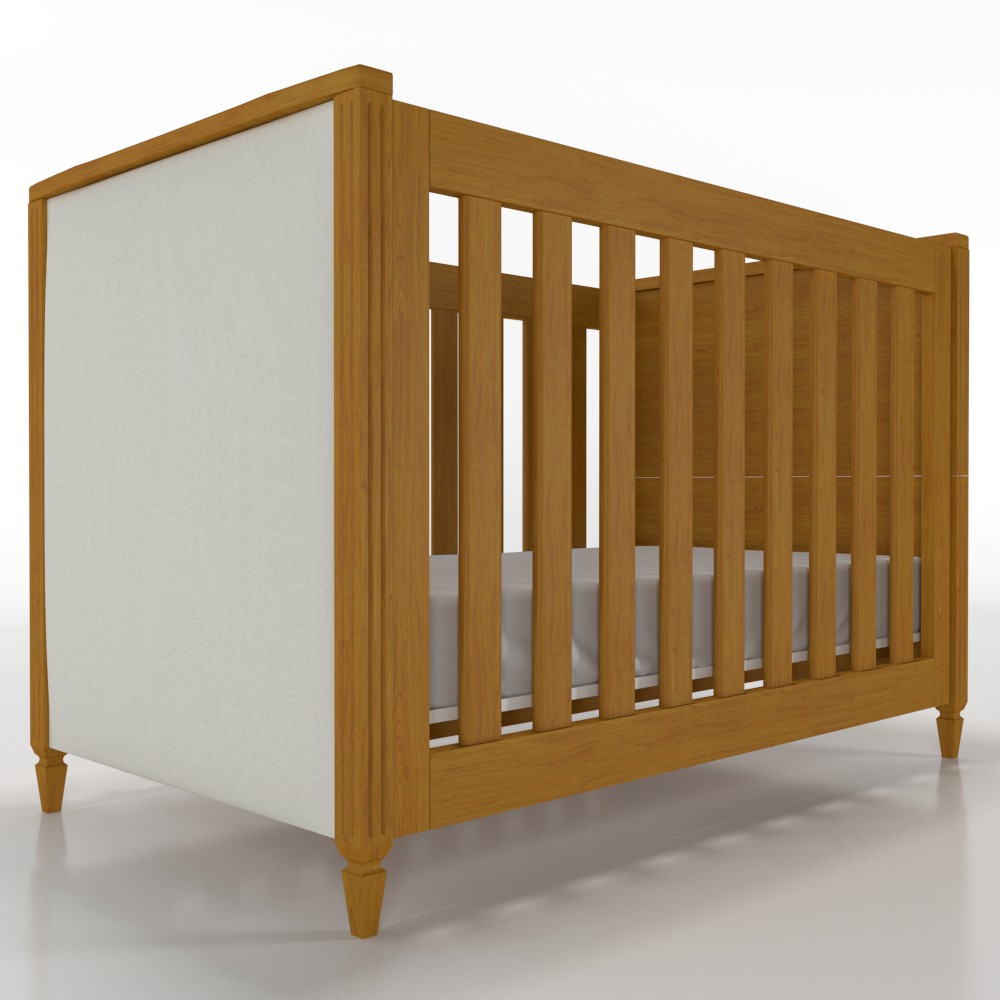 Berço Tudor Estofado Timber® - Decor Baby
