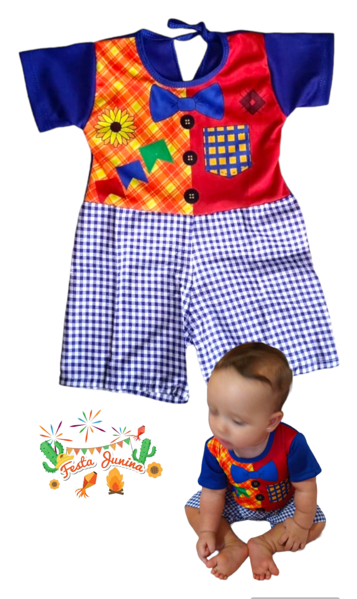 Roupa de sao hot sale joao infantil masculina