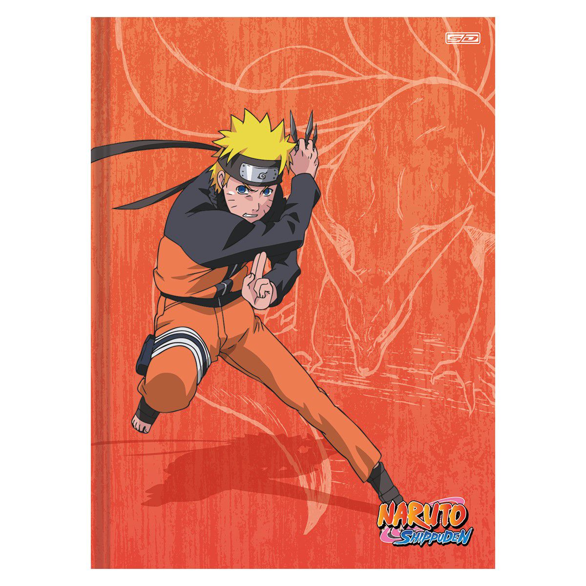 Caderno brochura pequeno capa dura 80 folhas Naruto Shippuden São Domingos  - Shopel Papelaria