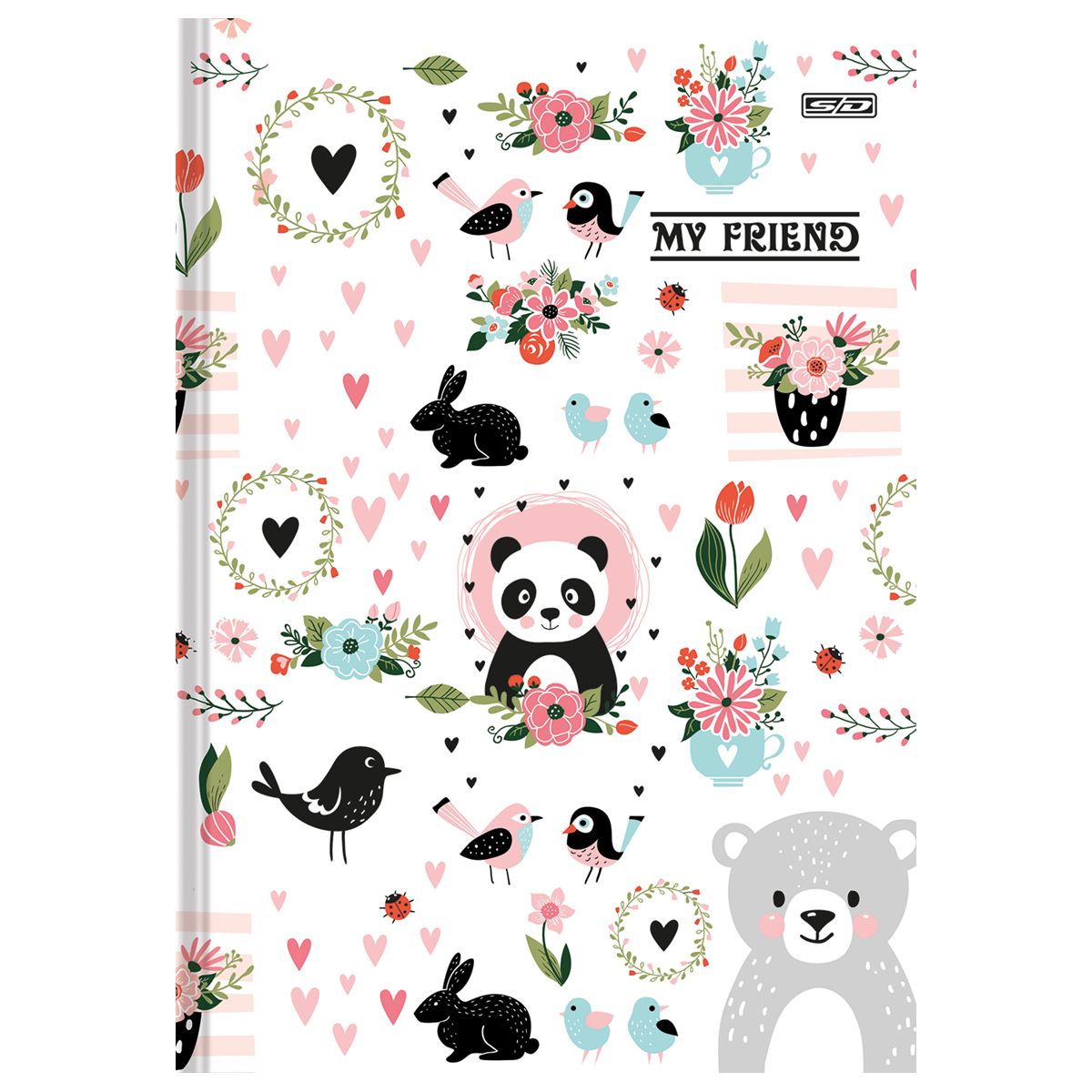 Caderno De Desenho Panda 80 folhas Tilibra