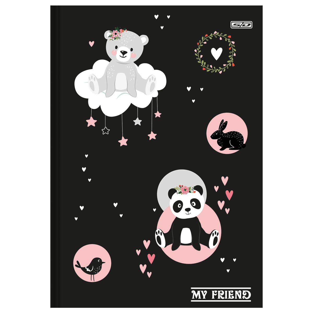 Caderno De Desenho Panda 80 folhas Tilibra