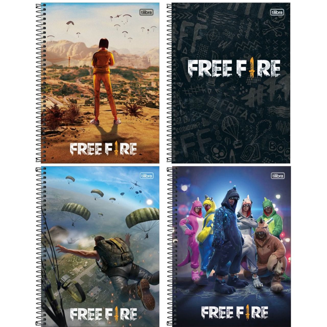 Adesivo Caderno Free Fire