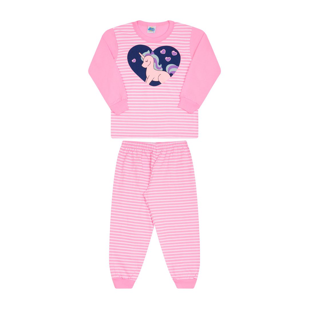 Pijama cor babaloo com estampa de unicórnio que brilha no escuro - Moda  casual e sleepwear para crianças de 0 a 16 anos| Bicho Bagunça