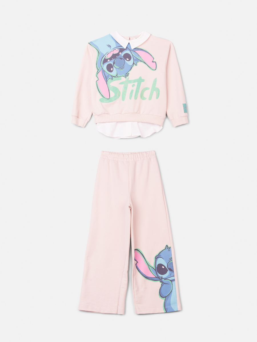 Conjunto De Moletom Stitch Bege Anime - bambolê - loja de roupa