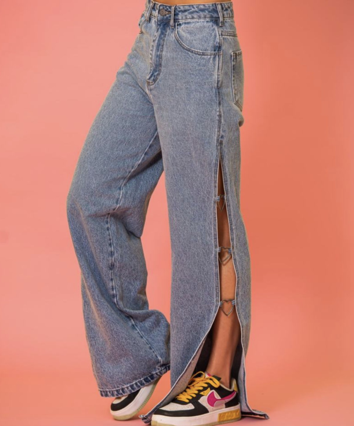 calça jeans coração - alcance - Mabô Boutique - Loja especializada em moda  feminina