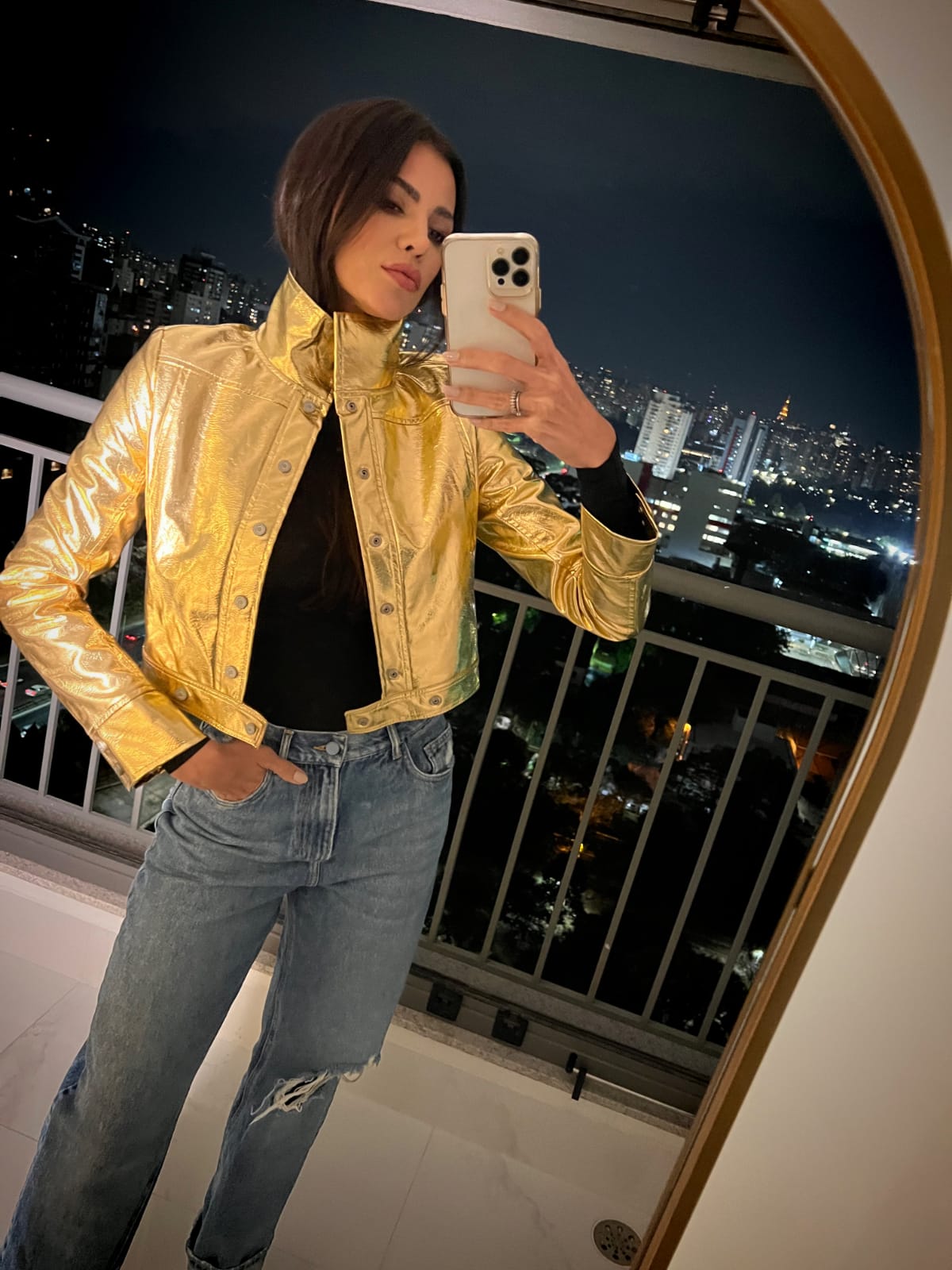 Jaqueta Dourada Sammy - cloude - Mabô Boutique - Loja especializada em moda  feminina