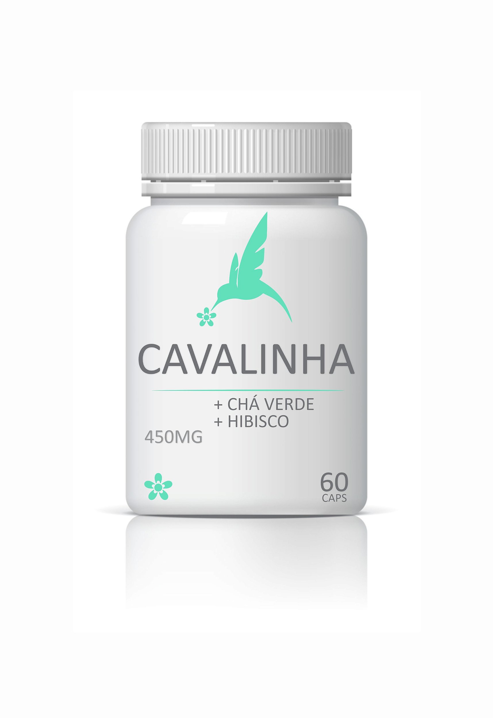 CHA VERDE 150 MG + HIBISCUS 150 MG + CAVALINHA 150 MG C/ 60