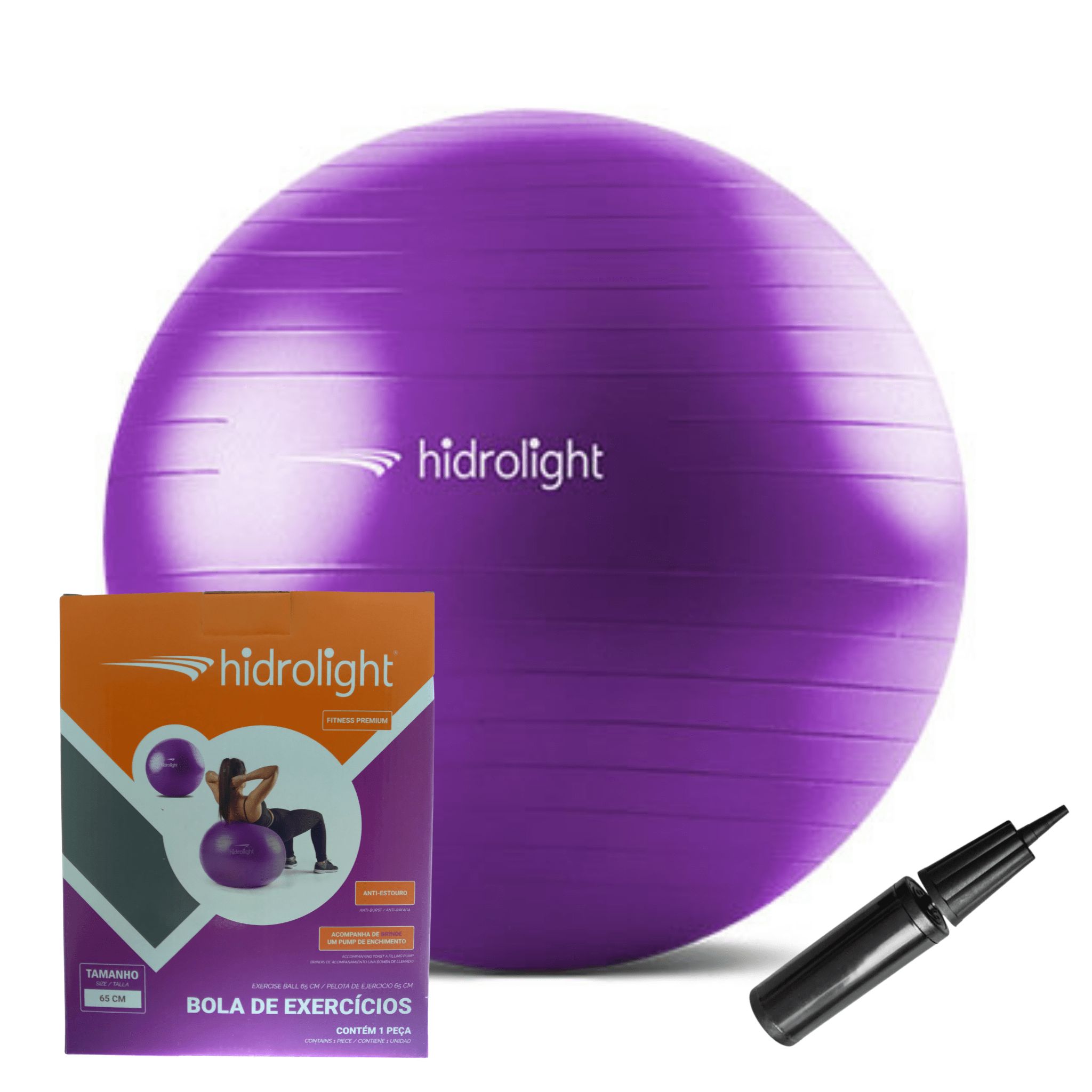 Bola Overball Funcional Pilates Fitness Exercícios 65cm - Cirúrgica São  Gabriel - Produtos Ortopédicos