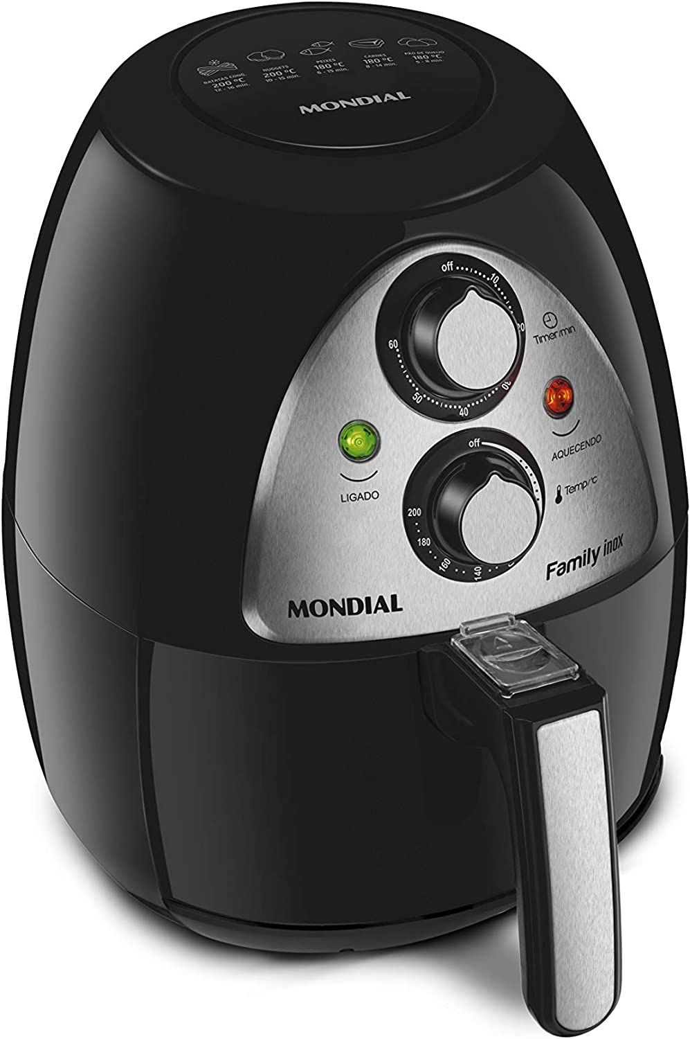 Fritadeira sem Óleo Air Fryer 4L Mondial NAF03I4L 110v Bemvindo à