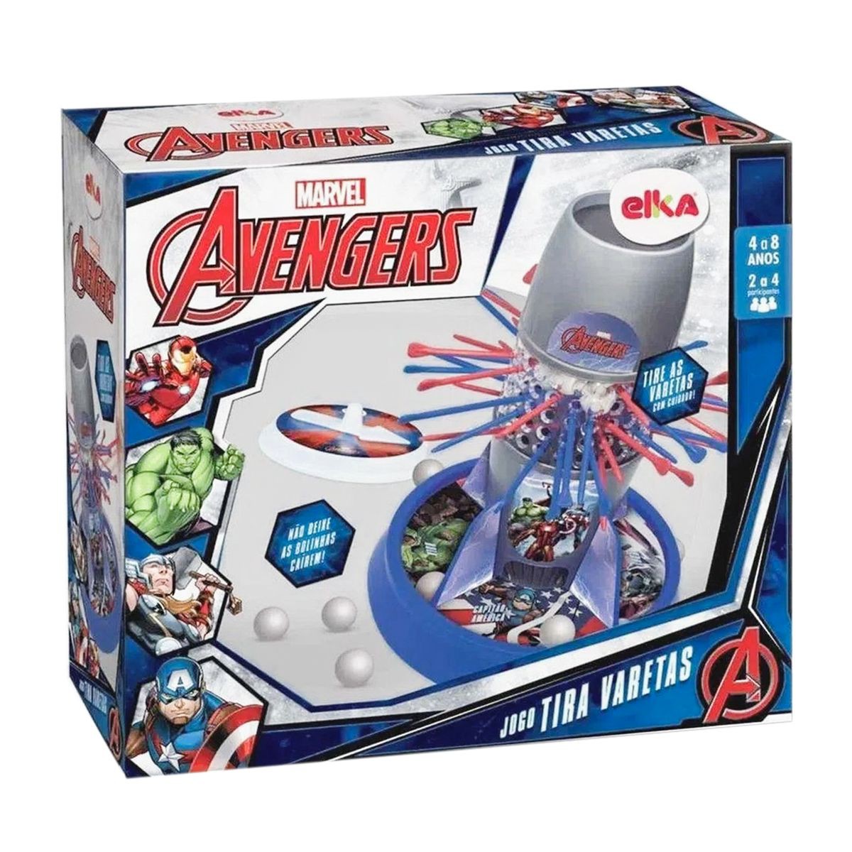 Jogo Tira Varetas Avengers Os Vingadores Brinquedo - Mary Toys Brinquedos