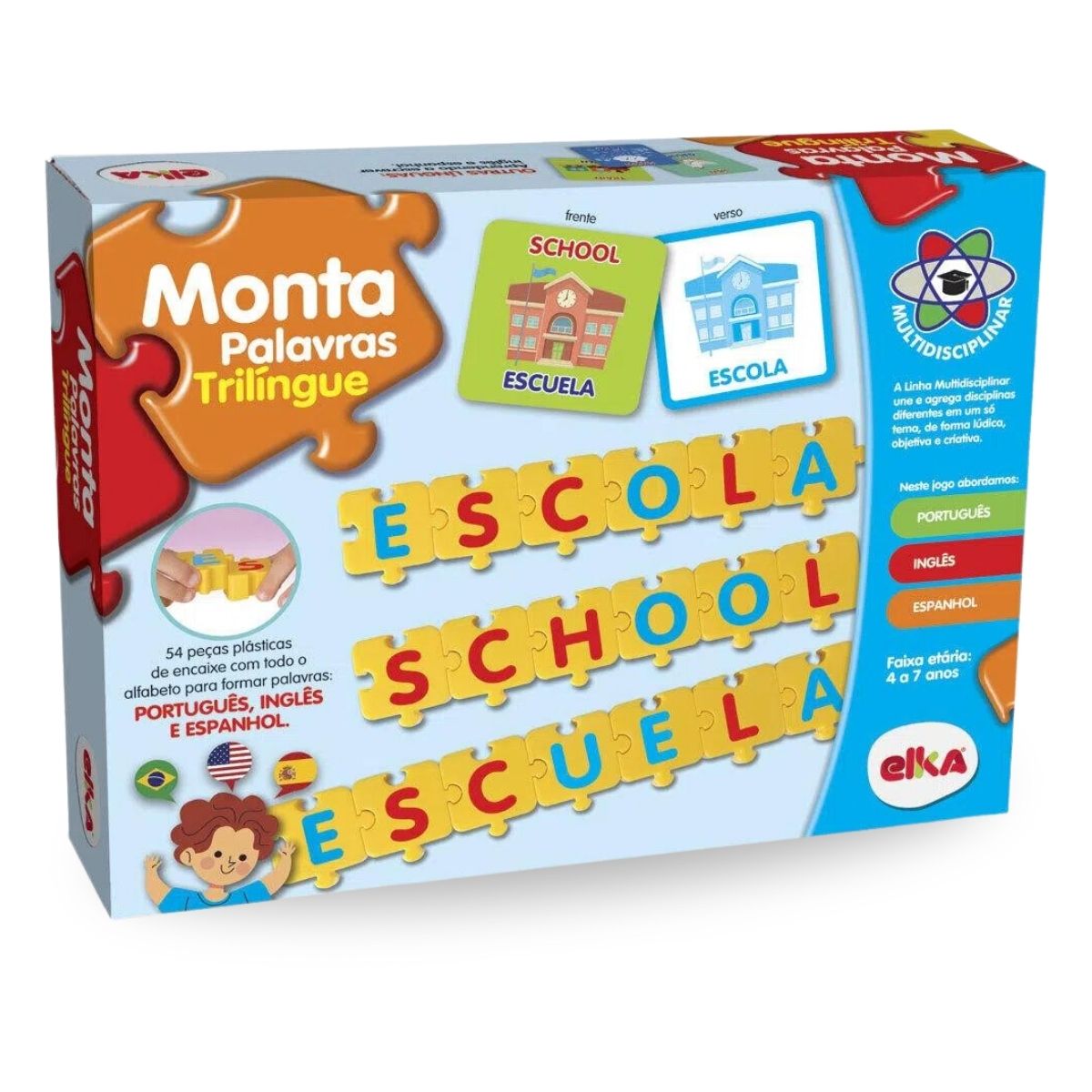 Jogo Educativo - Monta Palavras Multidisciplinar - Elka