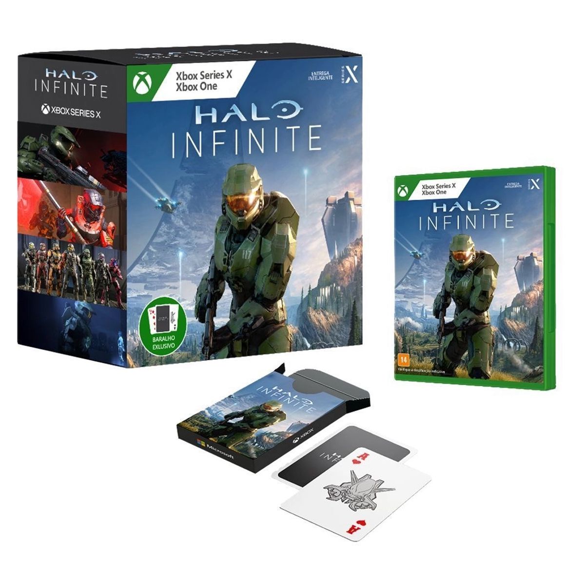 Jogo Halo Infinite Edição Exclusiva + Baralho - Xbox One e Xbox Series S/X  - SL Shop - A melhor loja de smartphones, games, acessórios e assistência  técnica