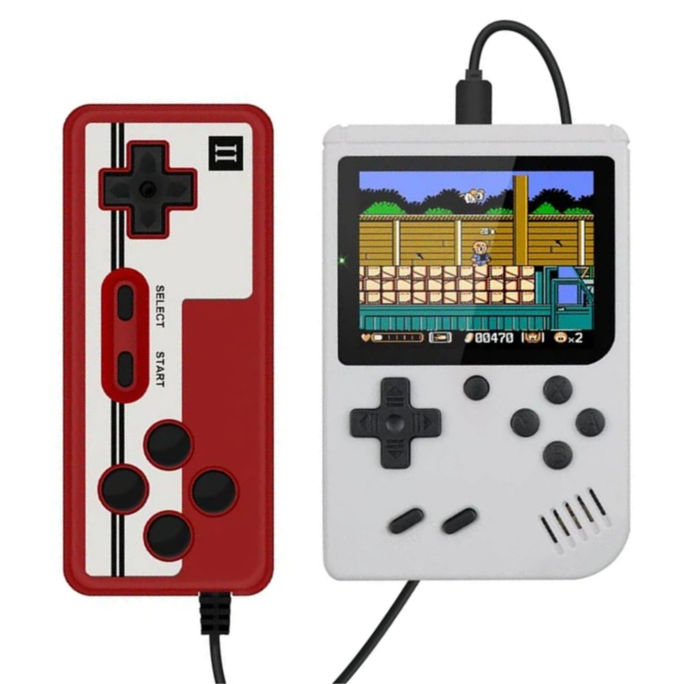 Mini Game Portátil Retro Console Com 400 Jogos Com Controle :  : Eletrônicos