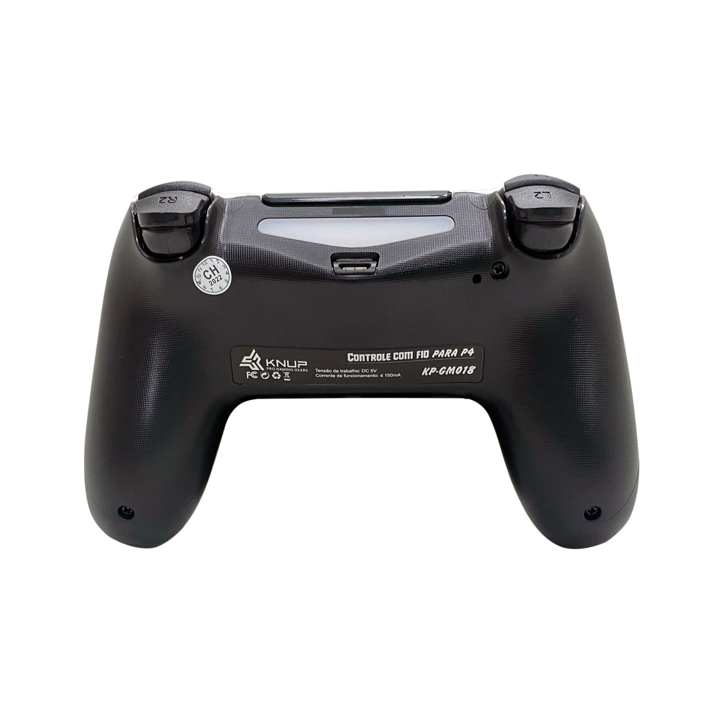 Controle Sem Fio Compatível PS4 KP-GM018 Knup Branco - SL Shop - A