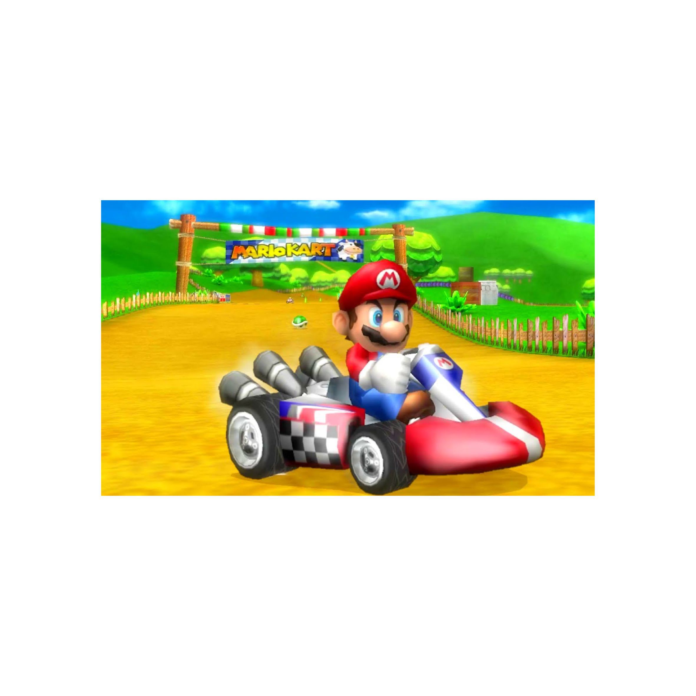Jeu Mario Kart + Volant Officiel Pour Wii - Très Bon état, Version Française PAL